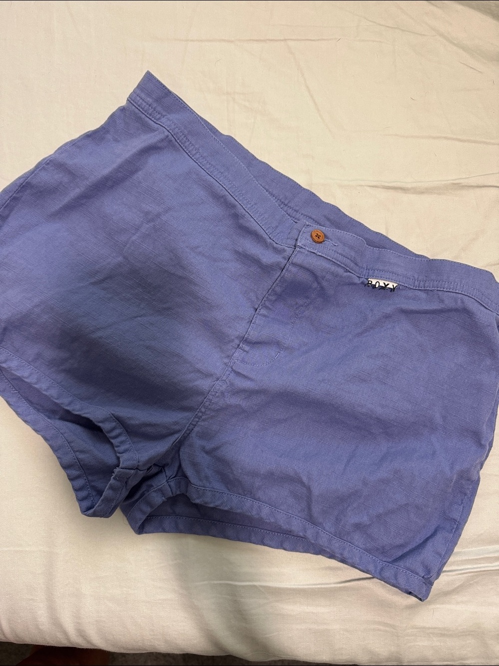 Roxy Purple beach Shorts with Zigzag Accent Pocket - Picture 2 of 6